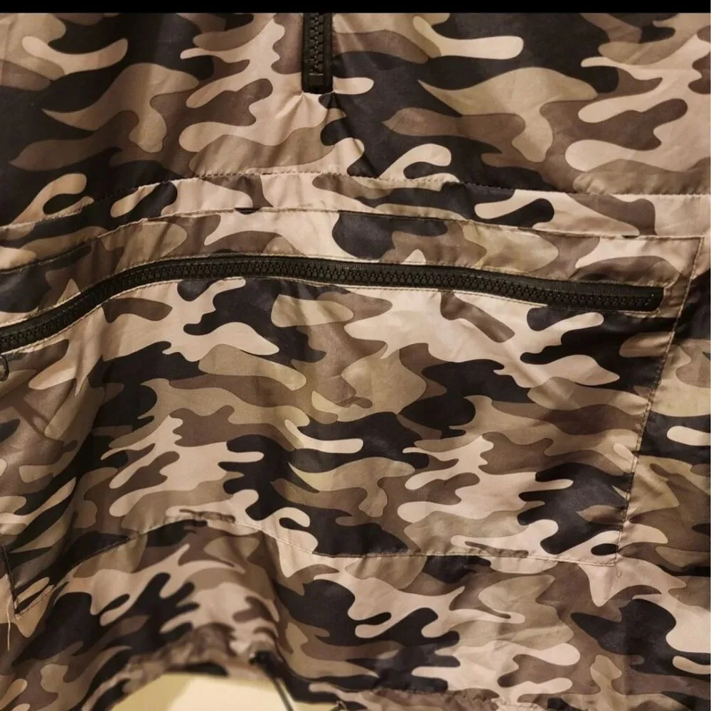 Rue21 women’s pullover half zip Camouflage Windbreaker Jacket Size M - Picture 4 of 11